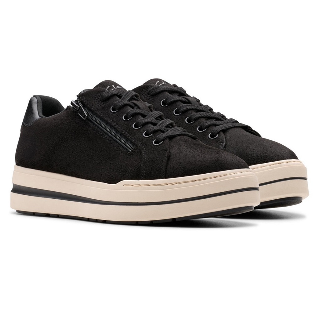 NEW Clarks Sneakers Audreigh Sky Black Sneakers size 7W